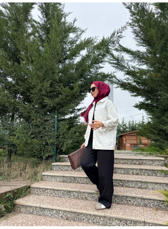 Beyaz Kot Ceket