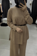 Taşlı Triko Takım