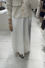 Beyaz Saten Etek - Görsel 2