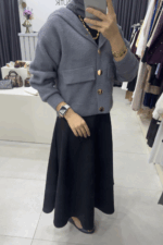 Siyah Scuba Etek - Görsel 2