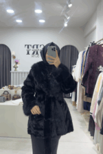 Siyah Kürk Mont