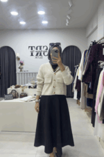 Krem Angora Hırka - Görsel 2