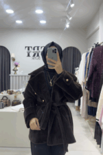 Kahverengi Kaşmir Kaban - Görsel 4