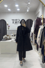 Siyah Kaşe Kaban - Görsel 2