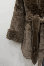 Kahverengi Kürk Mont - Görsel 2